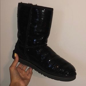 Black Uggs/sparkly